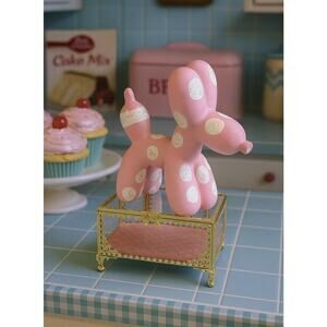 Polka Dot Cupcake Balloon Dog Shabby Chic Statue Pop Art Barbie Vintage Style